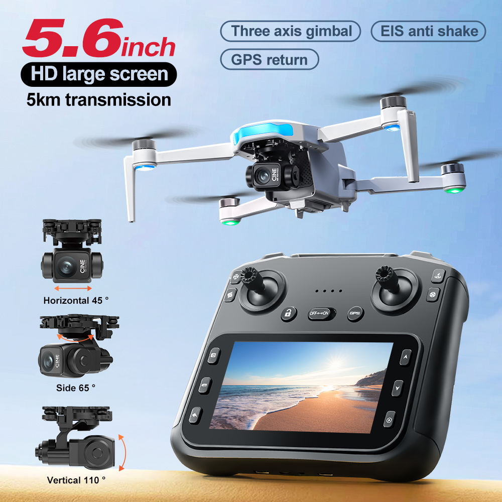 Drone Camera With Gimbal - S-X1 Professional GPS Drone 8K With