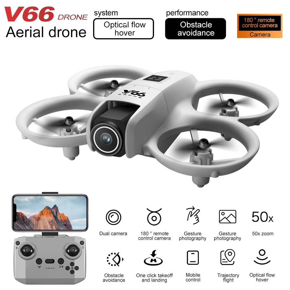 New V66 Mini Drone HD Camera 4 - Drone Camera Wide Angle reseña y precio