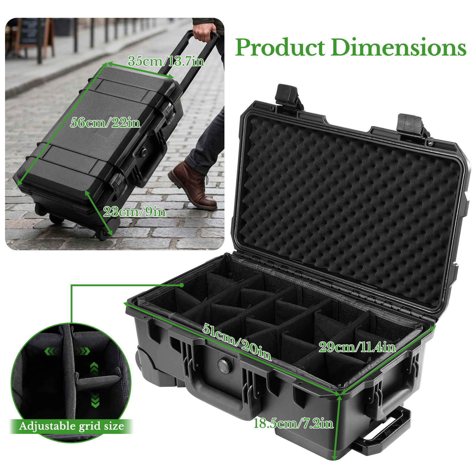Professional Large Hard Rollin - Drone Camera Waterproof reseña y precio