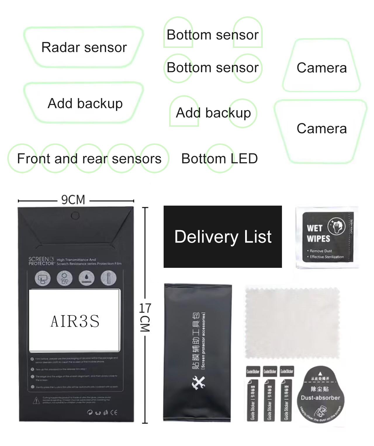 ​Lens Sensor Protective Film f - Drone Camera Filter reseña y precio