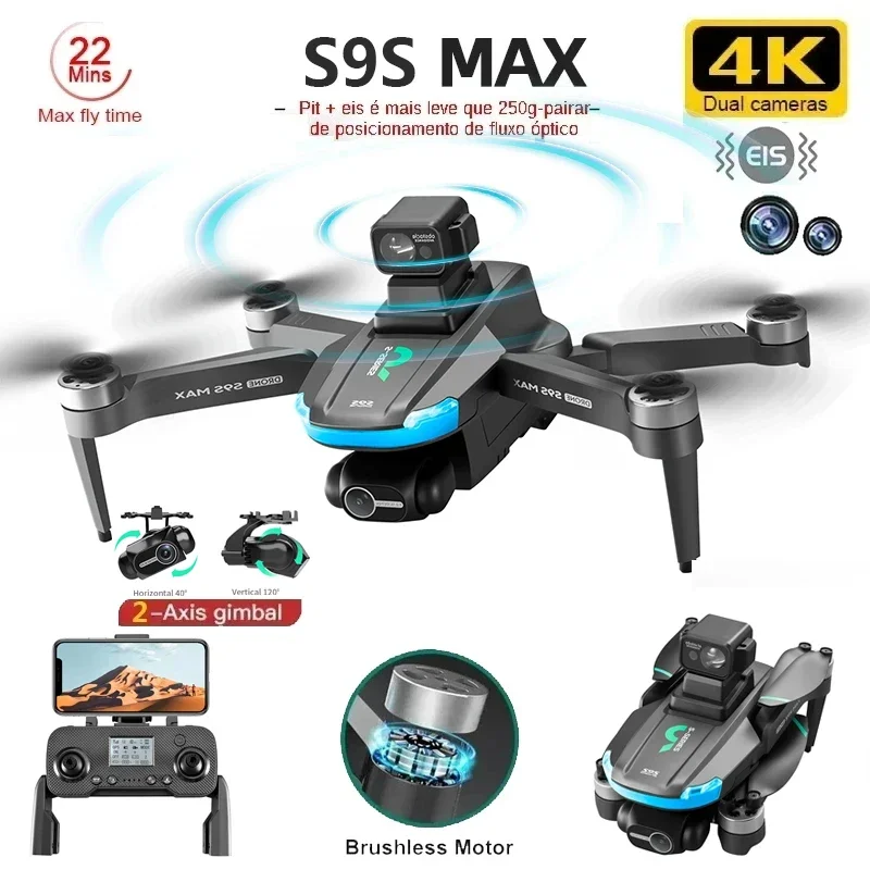 NEW S9S MAX MINI Drone 4K 2-Ax - Drone Camera Wide Angle reseña y precio