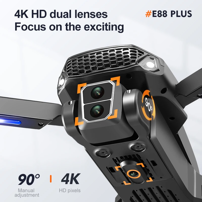 New E88 Plus Quadcopter Drone: - Drone Camera Hd reseña y precio
