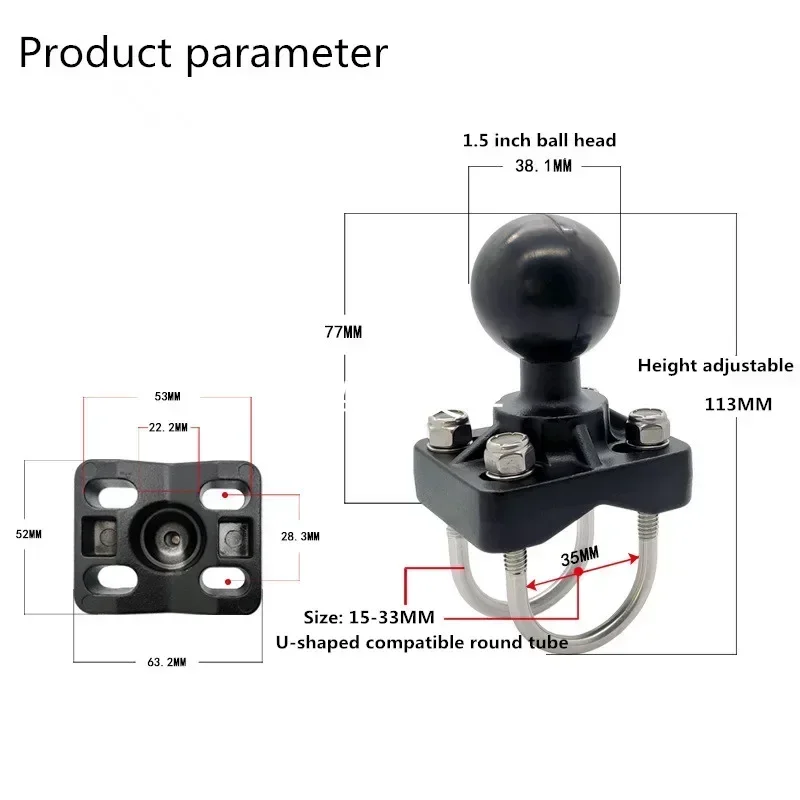 1 or 1.5 inch Rubber Ball Moun - Drone Camera Action reseña y precio