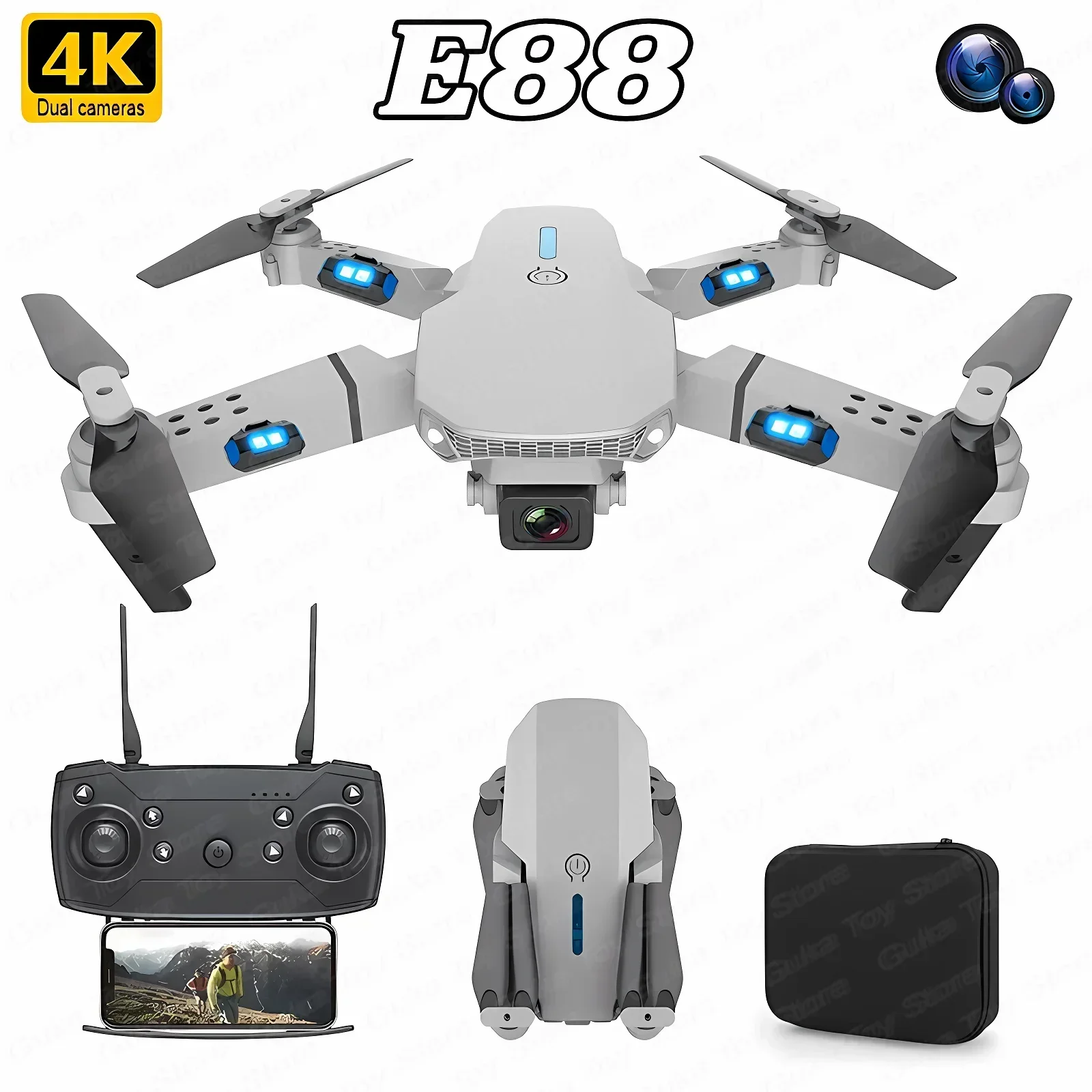 E88 Pro WIFI FPV Drone Wide An - Drone Camera Wide Angle reseña y precio
