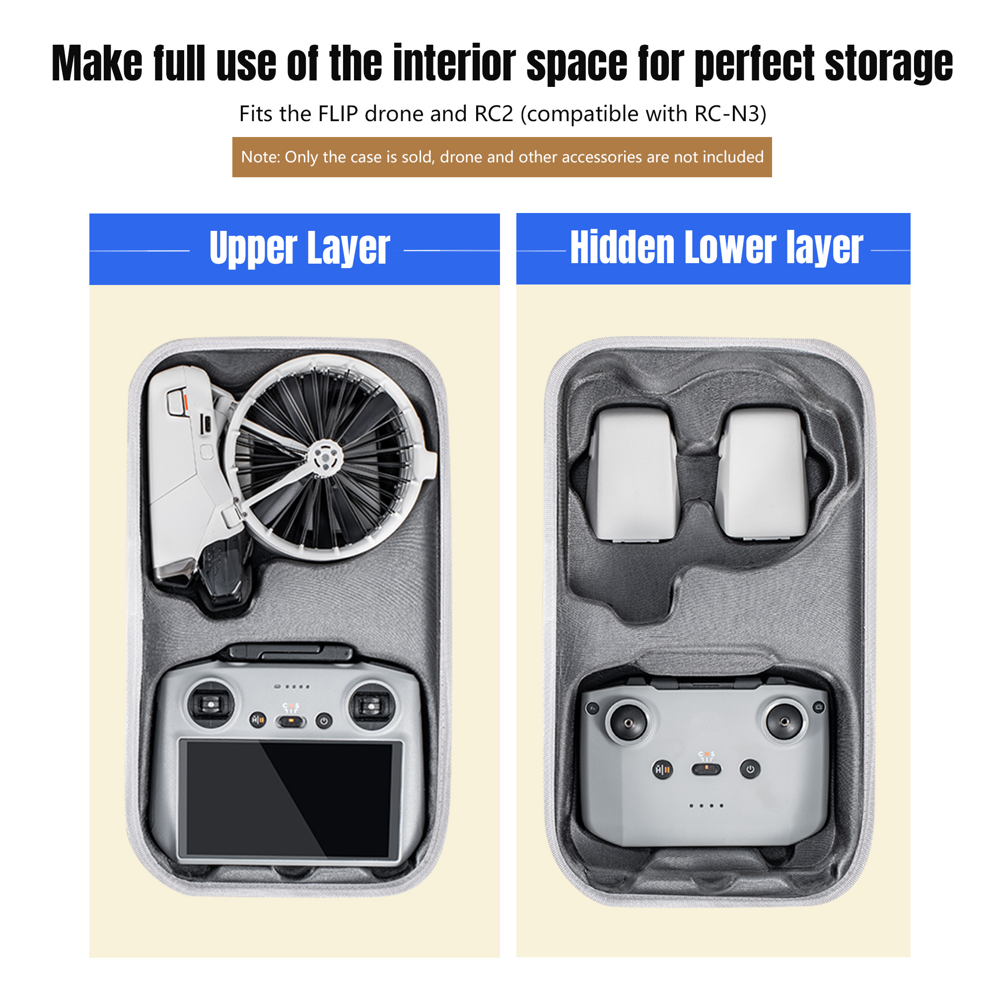 Carrying Case For DJI Flip All - Drone Camera Vlog reseña y precio