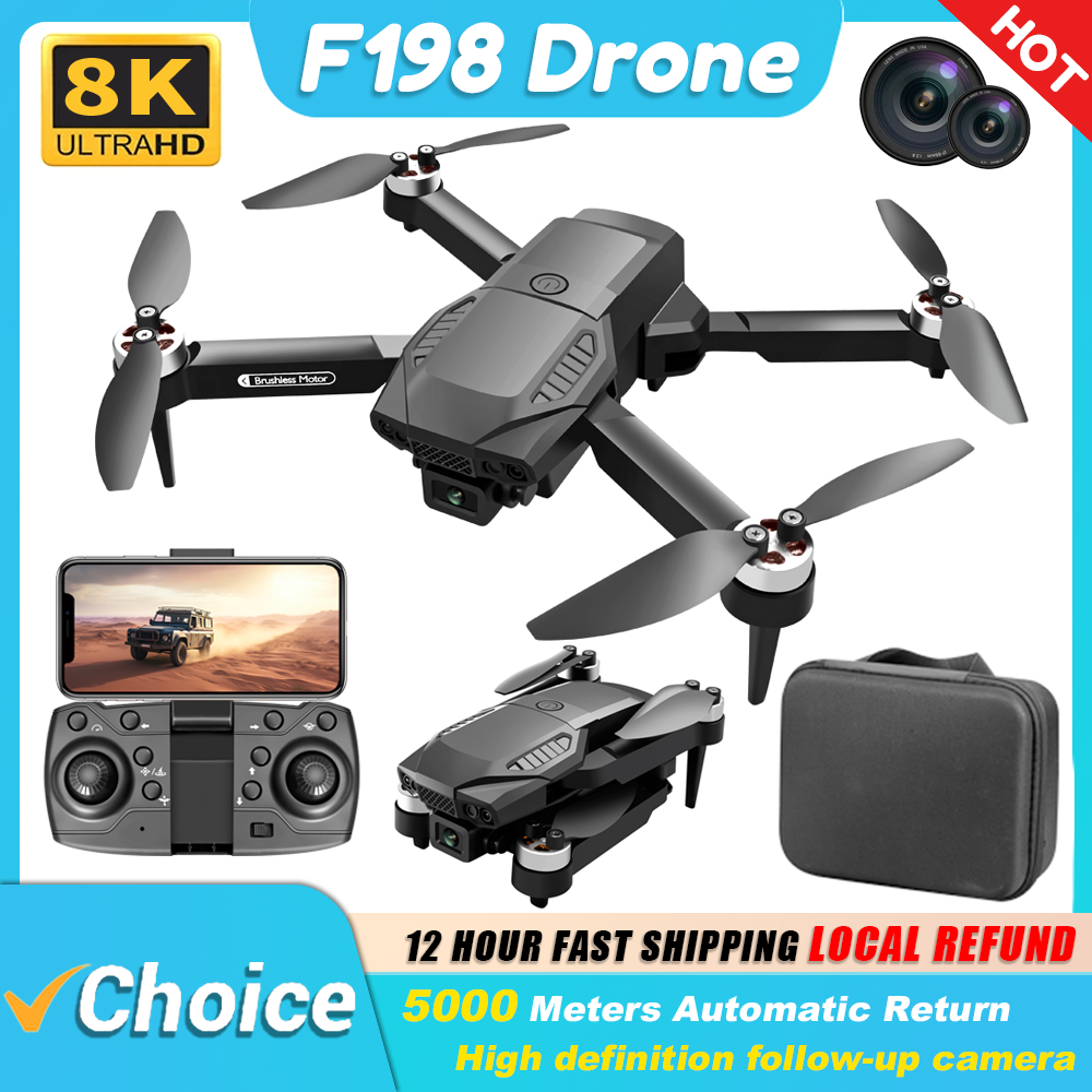 New F198 Drone Professional Du - Drone Camera Wide Angle reseña y precio