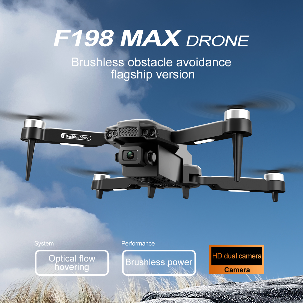 New F198 Drone Professional Du - Drone Camera Wide Angle reseña y precio