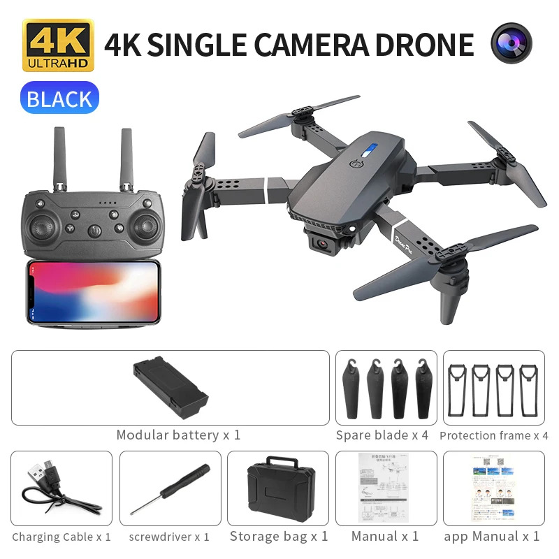 E88 ProIntelligent Folding Dro - Drone Camera Wide Angle reseña y precio