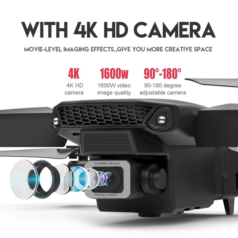 E88 ProIntelligent Folding Dro - Drone Camera Wide Angle reseña y precio