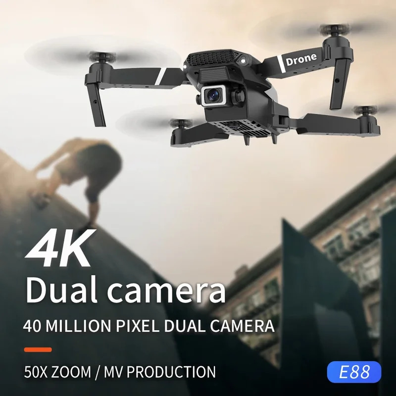 E88 ProIntelligent Folding Dro - Drone Camera Wide Angle reseña y precio