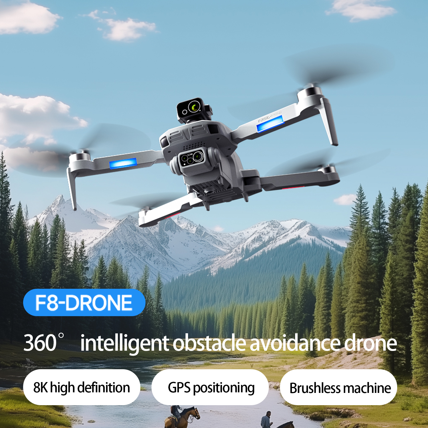 F8 MAX GPS Drone Professional  - Drone Camera Mount reseña y precio