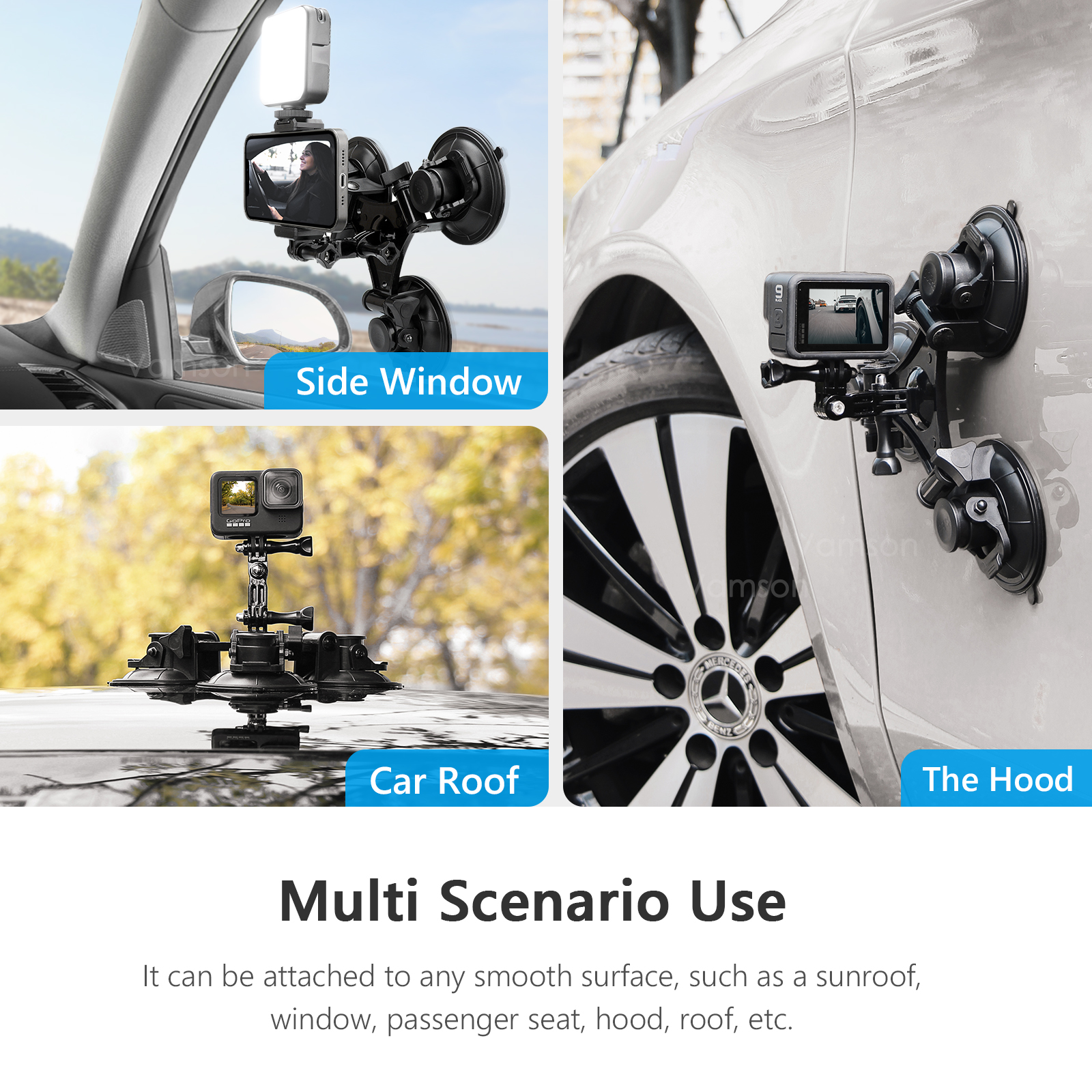 Vamson 9CM Removable Tri Angle - Drone Camera Action reseña y precio