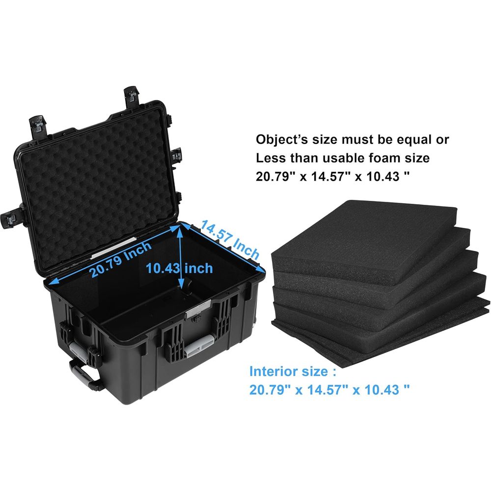 24.5 Rolling Waterproof Case w - Drone Camera Waterproof reseña y precio