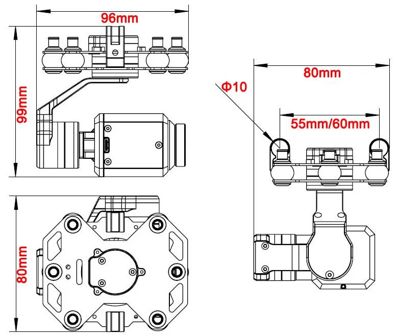 Tarot TL3T20 3-axis Gimbal 640 - Drone Camera Thermal reseña y precio
