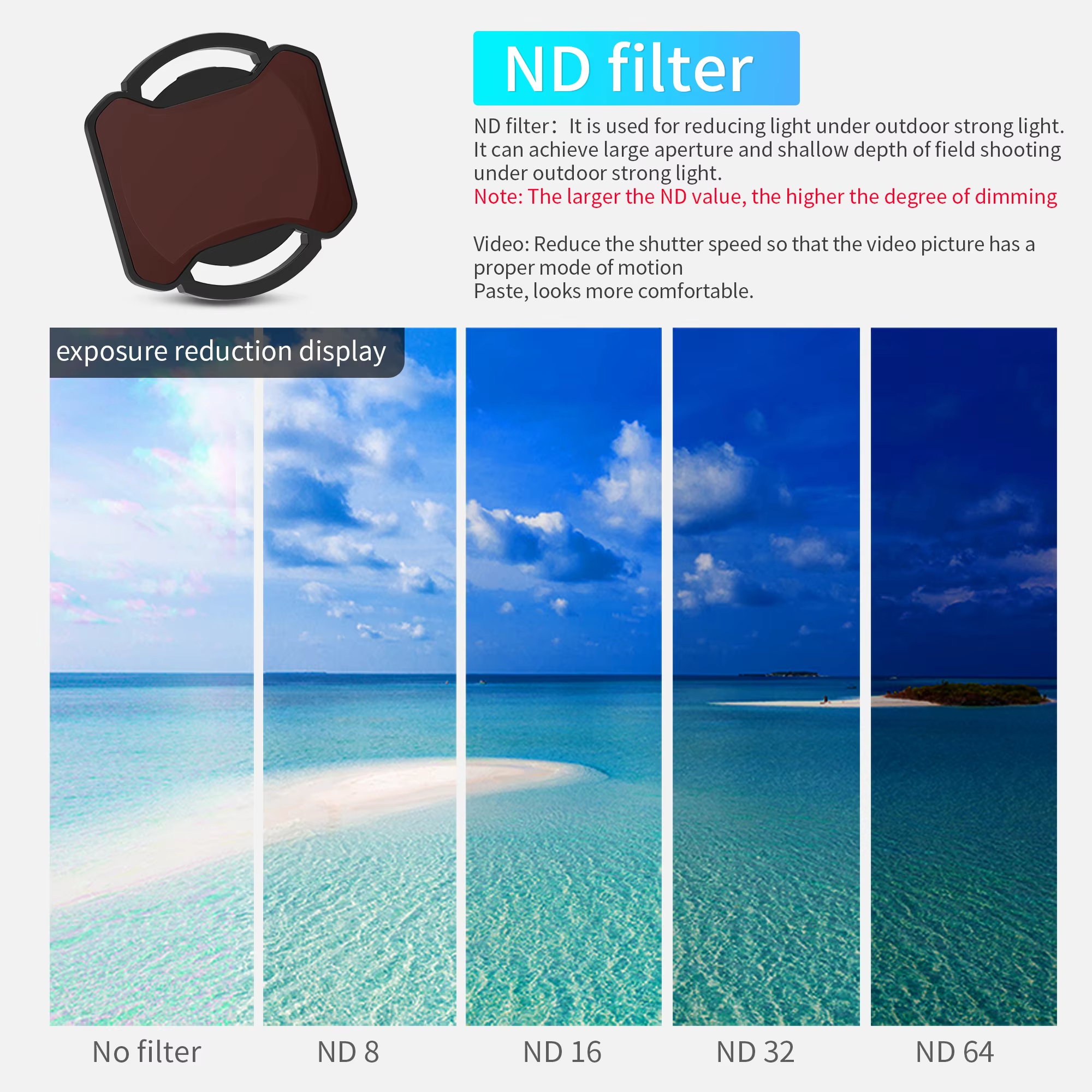 RCSTQ ND Filter For DJI Avata  - Drone Camera Filter reseña y precio