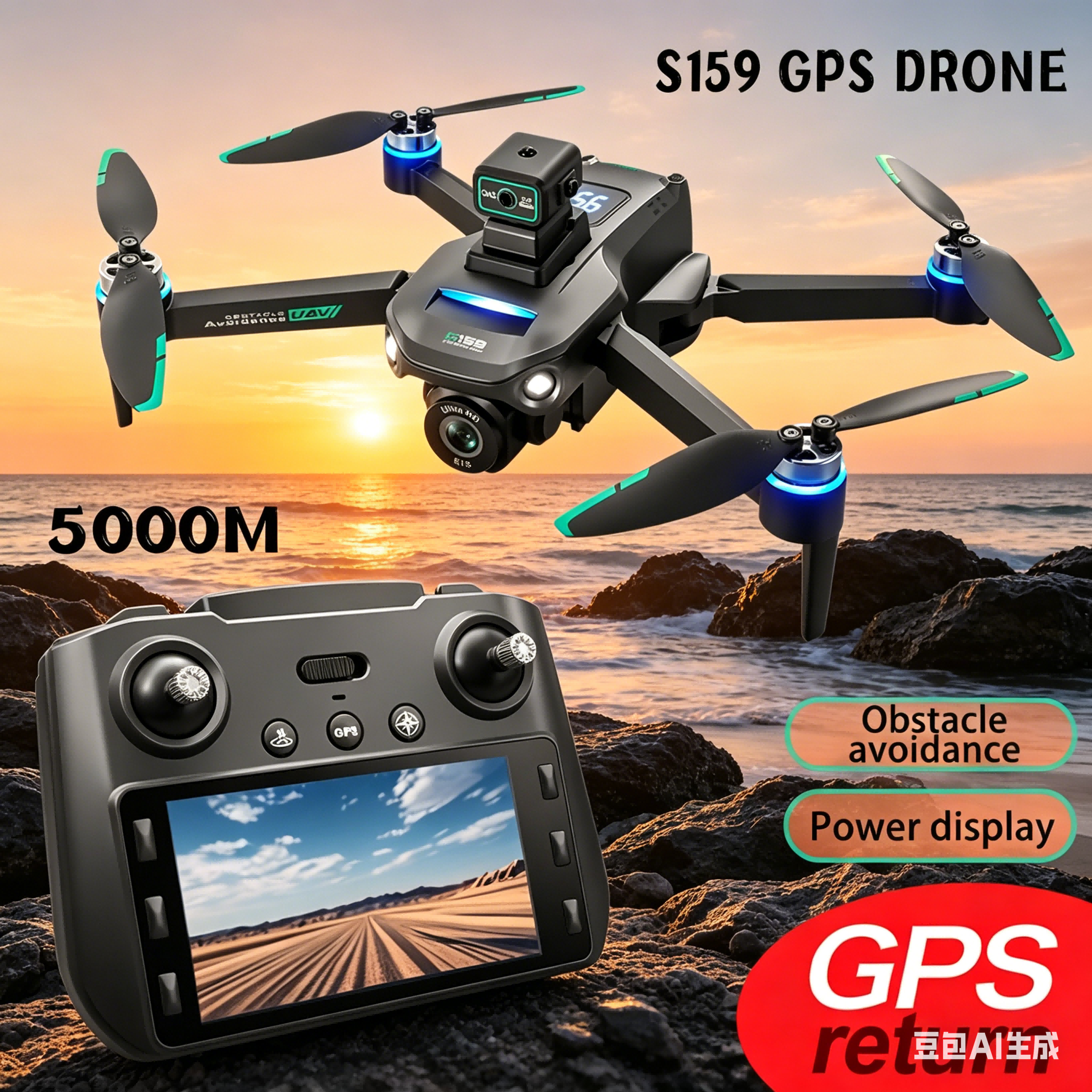 S159 GPS Drone 4K Profesional  - Drone Camera Night Vision reseña y precio