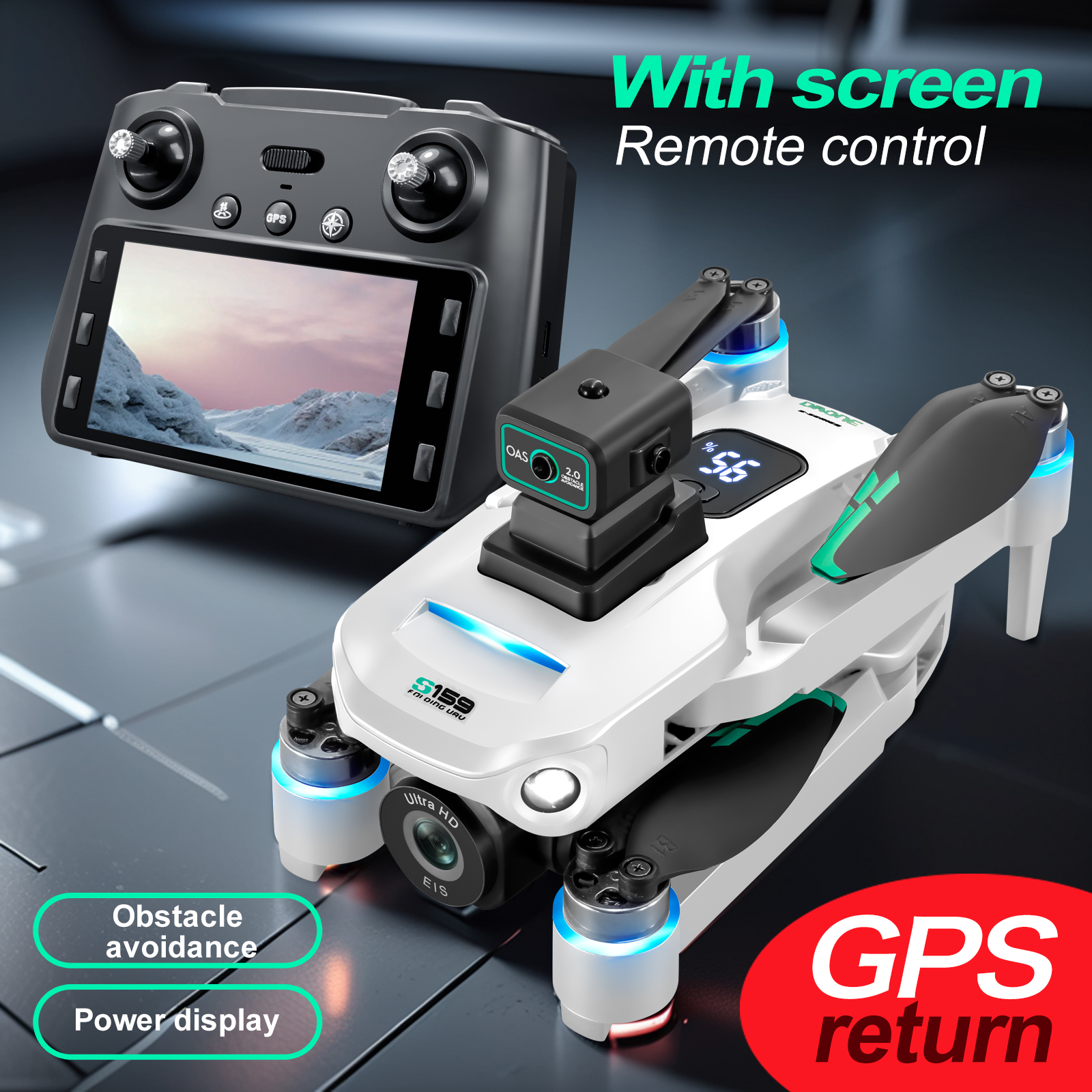 S159 GPS Drone 4K Profesional  - Drone Camera Night Vision reseña y precio